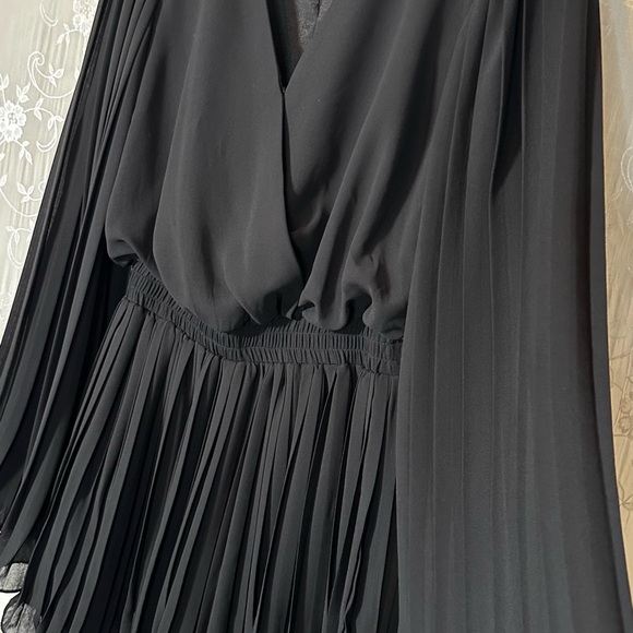 Anthropologie Endless Rose Black Long Sleeve Romper - Picture 4 of 9